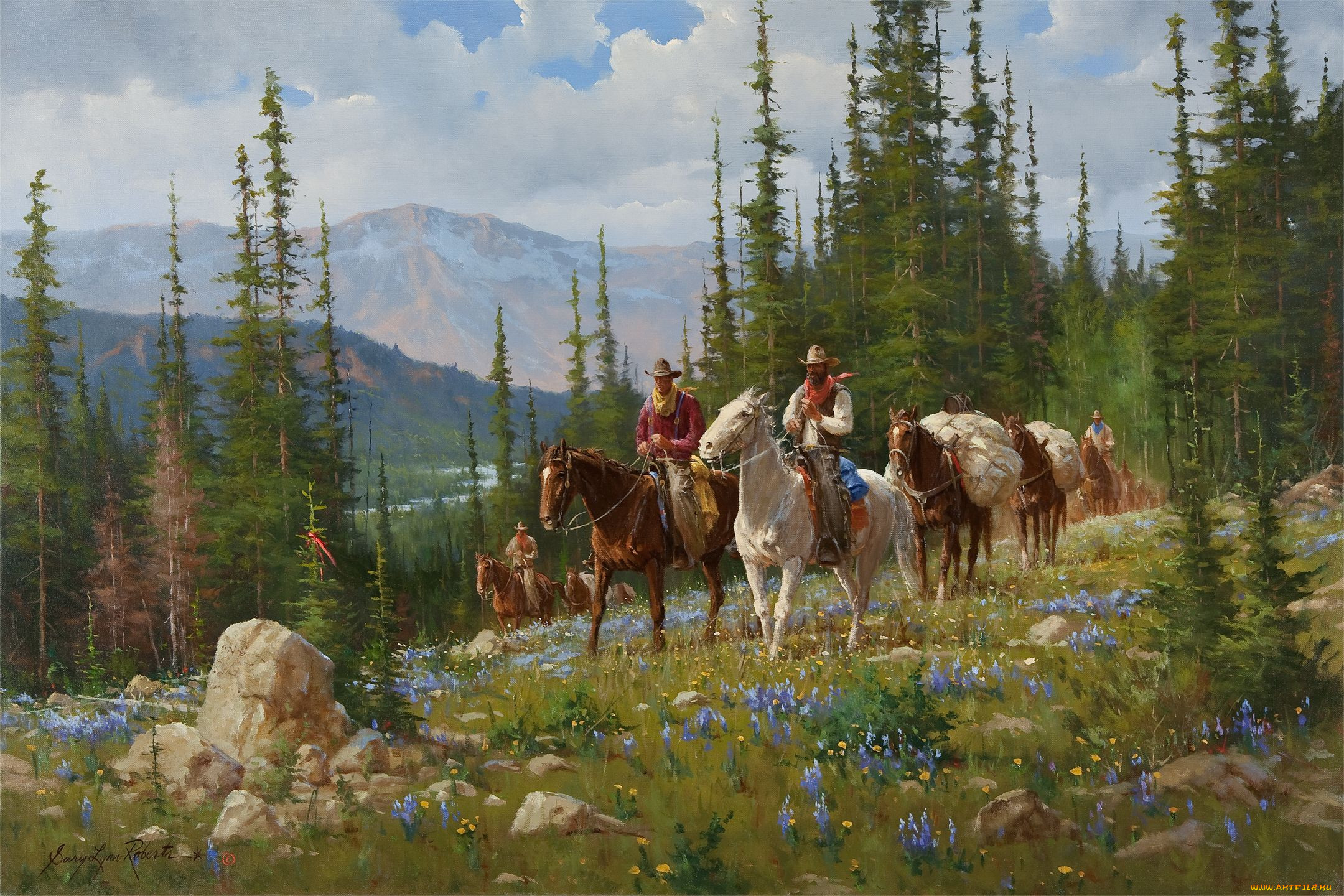 gary, lynn, roberts, , western, art